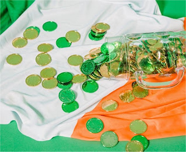 Irish Flag and Tokens