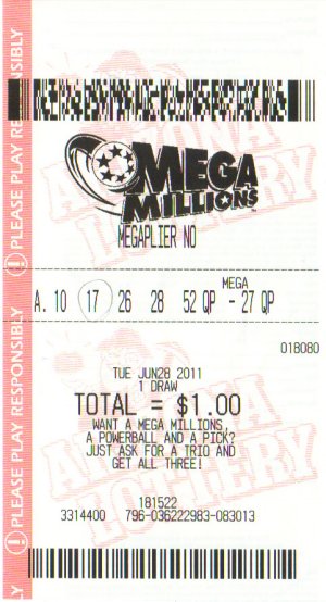 Mega Millions Lottery Ticket
