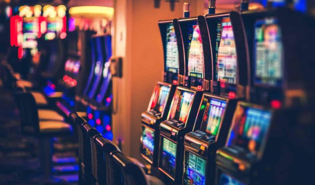 Row of Casino Slots