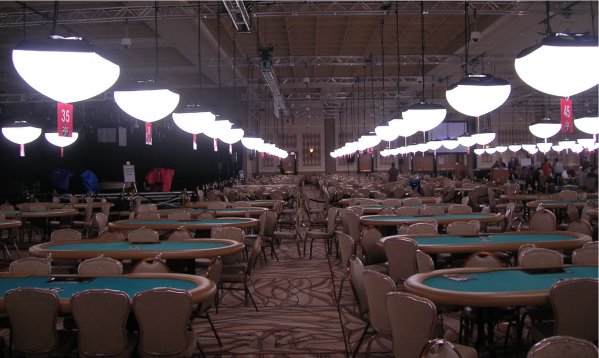 Empty poker room