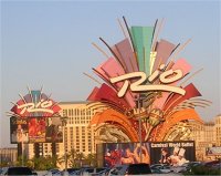 The Rio Suits Hotel sign